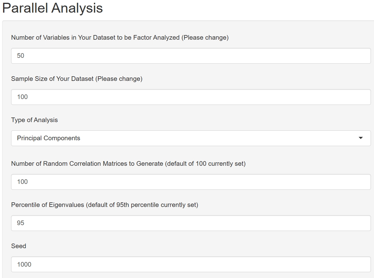 parallel analysis